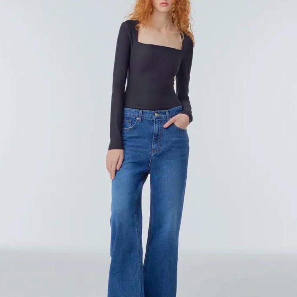 INSTANTFUNK Korean Blue Wide 03 Jeans Brand New